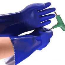 NMSAFETY pvc enduit imperméable à l&#39;eau personnalisé long gants de travail brassard